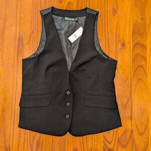 New York & Company Women’s Black Vest – Size 6 – NWT – Polyester/Rayon Blend